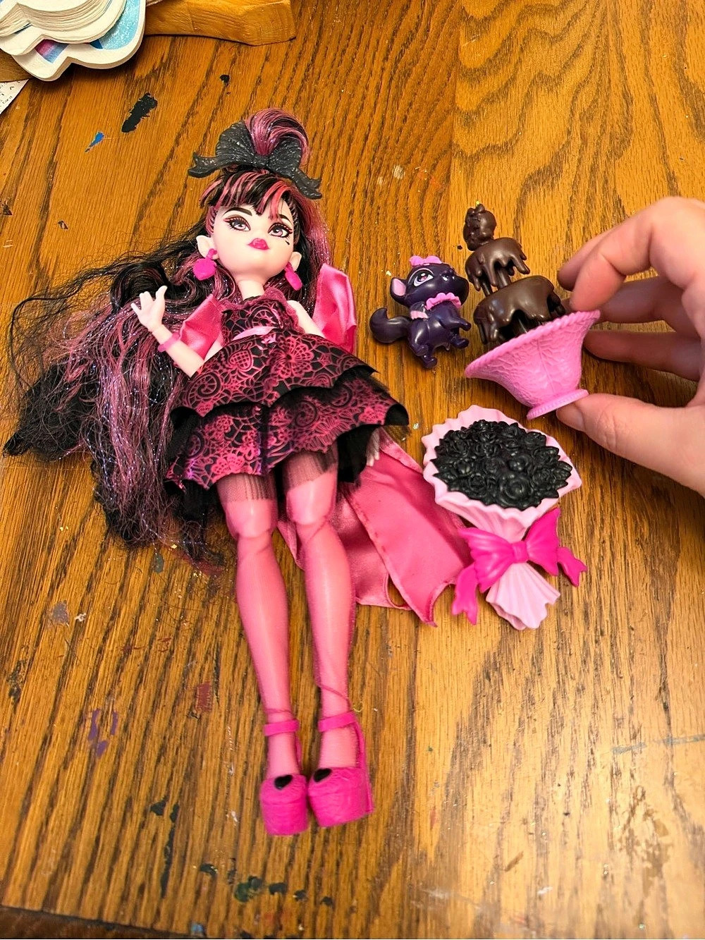Monster High Sweet 1600 Draculaura Doll Pink & Black